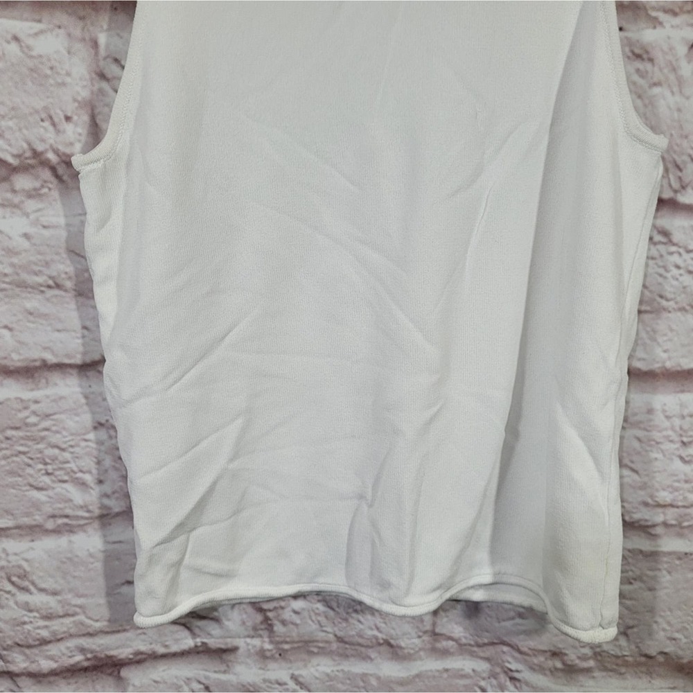 Zara White Cami Basic Cropped Top - image 3